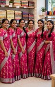 UNIFORM Women's Premium Crepe Silk Printed Saree with Blouse