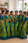 UNIFORM Women's Premium Crepe Silk Printed Saree with Blouse